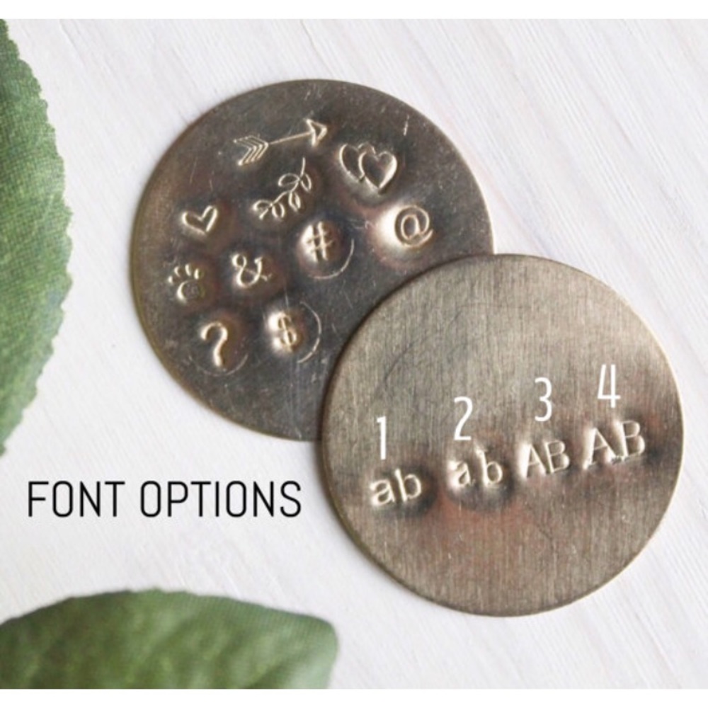 Raw Brass Personalized Necklace (J13) - Picture 5 of 6